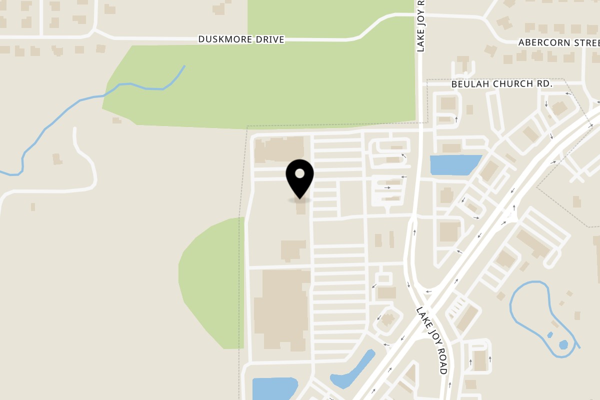 Map showing the location of Luis Mexican Food & Grill 1117 State Route 96 on 1117 SR 96 Suite 108 in Warner Robins